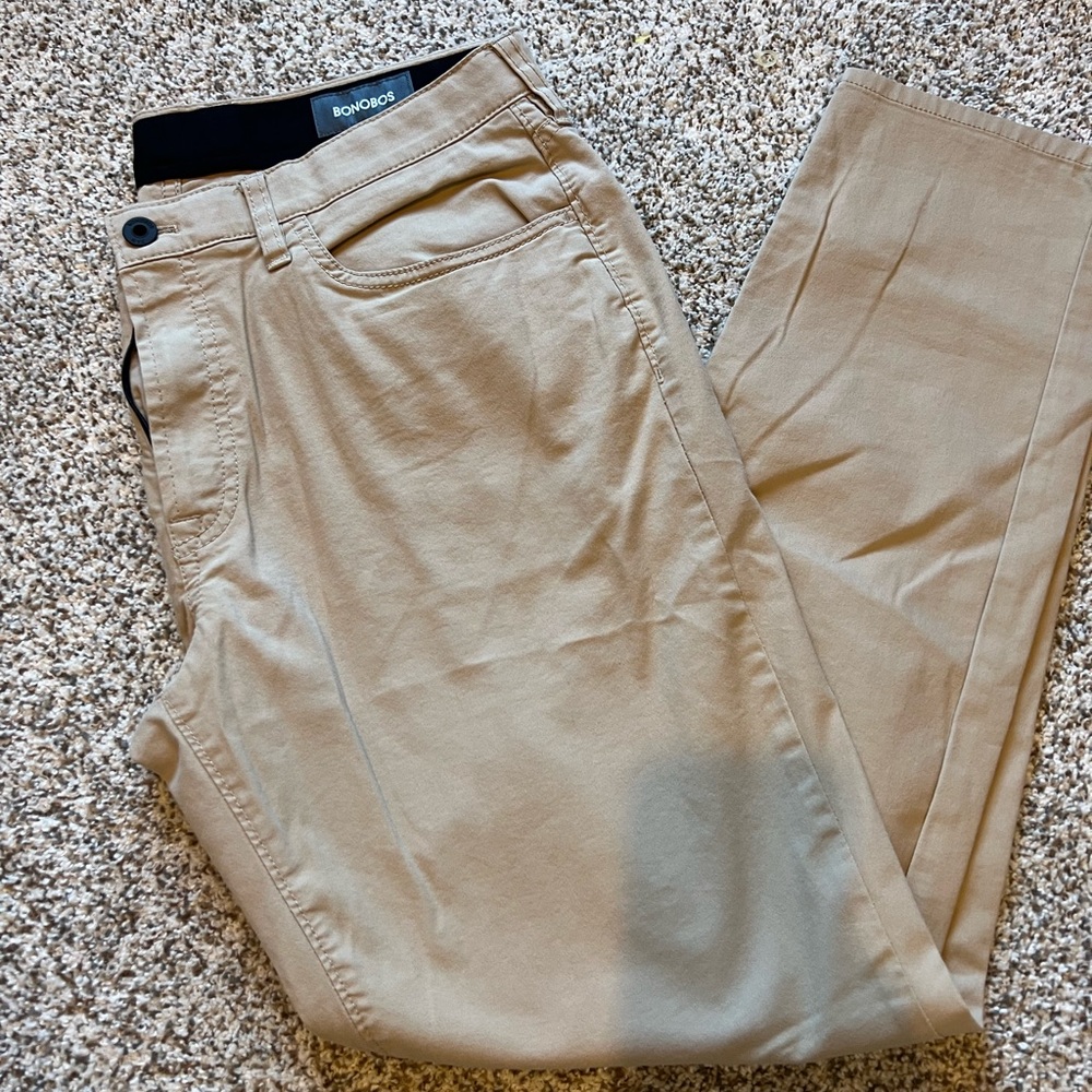 Mens Bonobos Khaki Pants